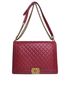 Boy Bag Large, &pound;3,200, Handbags, Red, Leather, Front view
